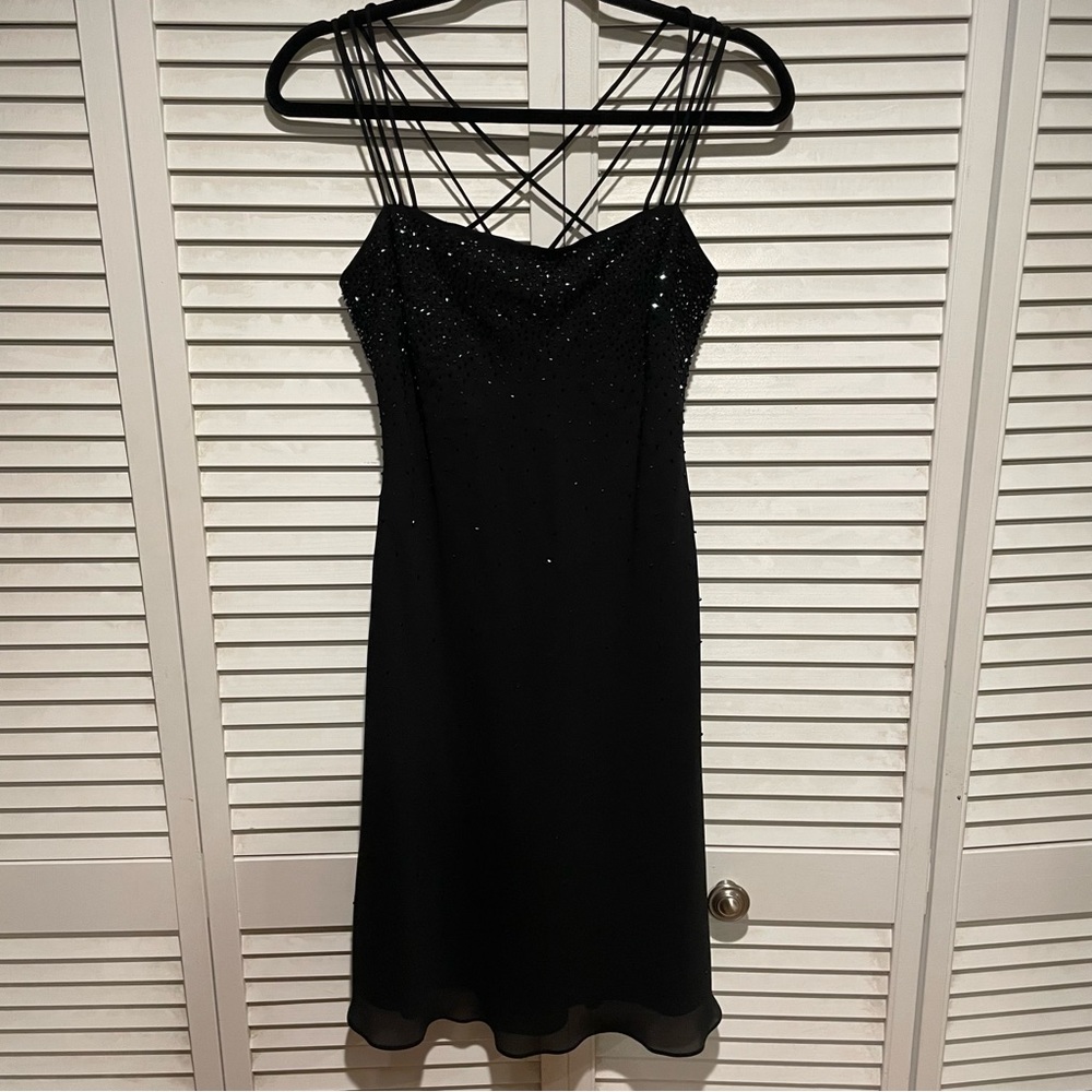Black Sparkly Mini Dress